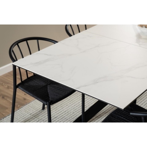 Stół Irwine 168/210x90cm white Akranes - ACTONA